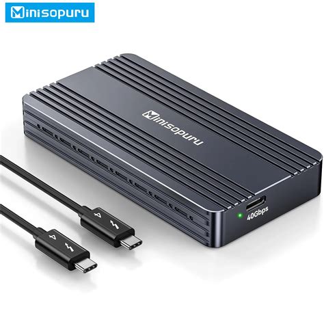 Minisopuru 40Gbps M 2 NVMe SSD Enclosure Compatible With USB4 3 2 3 1 3