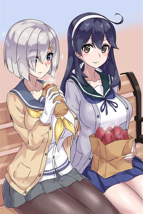 Anime Chicas Anime Kantai Collection Ushio Kancolle Hamakaze