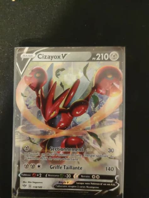 Carte Pokemon Cizayox V Ultra Rare Neuve Fr Avec Defaut D