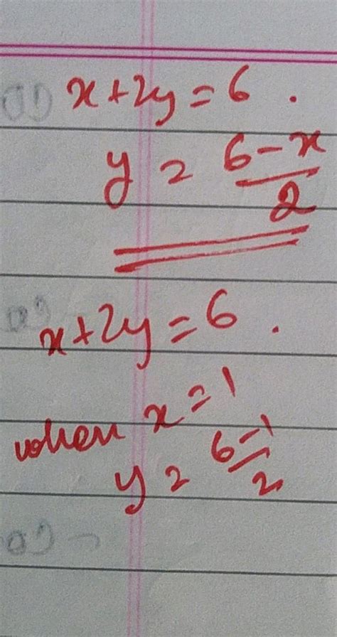 Find The Solutions For The Following Pairs Of Equation And Identify The