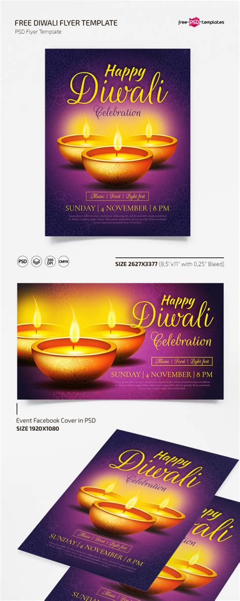 Free Diwali Flyer Templates – Free PSD Templates