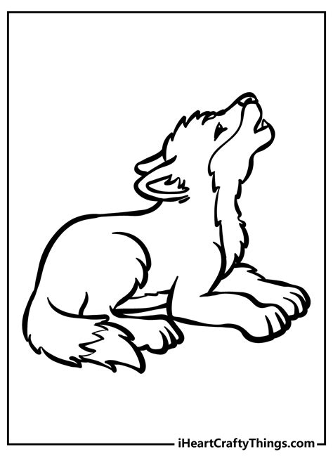 Wolf Growling Coloring Pages