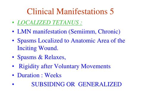 Ppt Tetanus Powerpoint Presentation Free Download Id 9414176