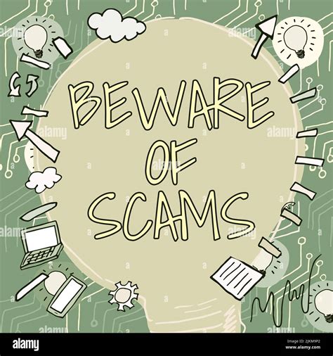 Conceptual Caption Beware Of Scams Business Approach Stay Alert To Avoid Fraud Caution Be