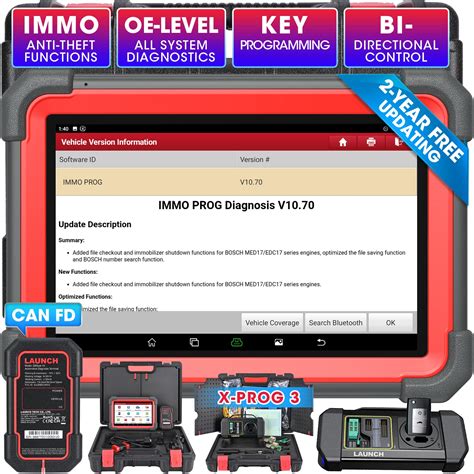 LAUNCH X431 IMMO Elite 2024 Newest Key Programming Tool With X PROG3