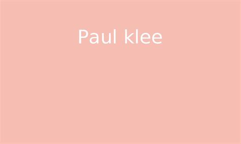 Paul Klee Par Edumoov Jenseigne Fr