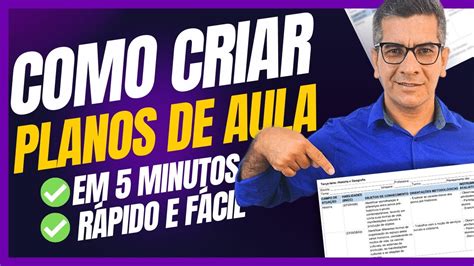 Como Criar 5 Planos De Aula Em Menos De 5 Minutos Chat GPT Guia