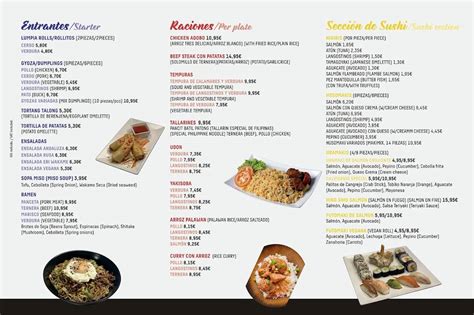 Carta De Manila Restaurante Cúllar Vega