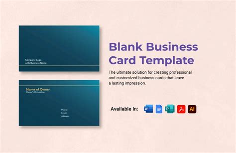 Microsoft Office Business Card Template A Professional Tool For