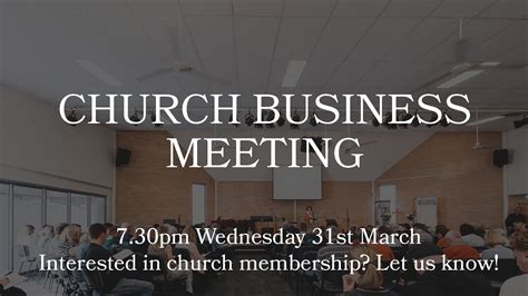 Church Business Meeting