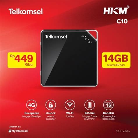 Jual Hkm C Mifi Modem Wifi G Free Kuota Telkomsel Unlock Di Lapak