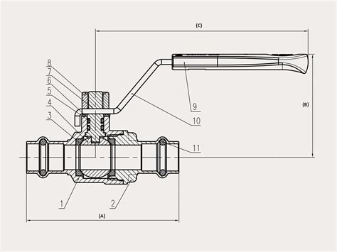 B Press Water Ball Valve W Lever Handle 20mm Copper From Reece