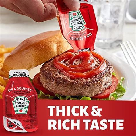 Heinz Tomato Ketchup Dip And Squeeze Pack Of Oz Single