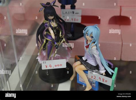 This Image Of Japanese Anime Figures Was Captured In Tokyo Japan In