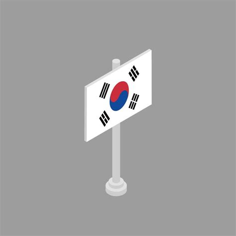 Illustration Of South Korea Flag Template 13257593 Vector Art At Vecteezy