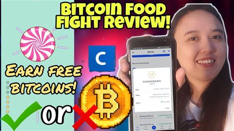 Earn Free Bitcoins Instantly Bitcoin Food Fight App Review Free