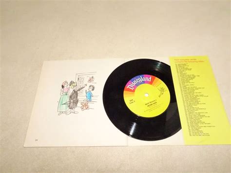 Walt Disney Peter Pan Book Record 1977 Children Songs From Film Read