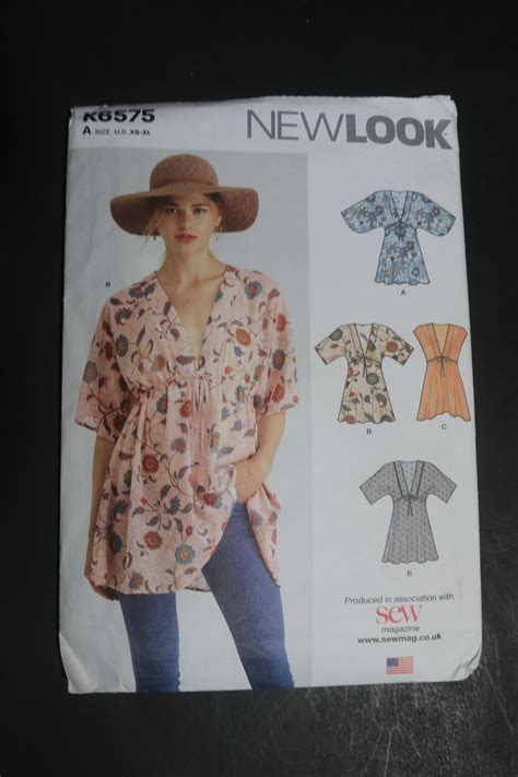 New Look 6575 Misses Top Sewing Pattern UNCUT Size XS XL Etsy