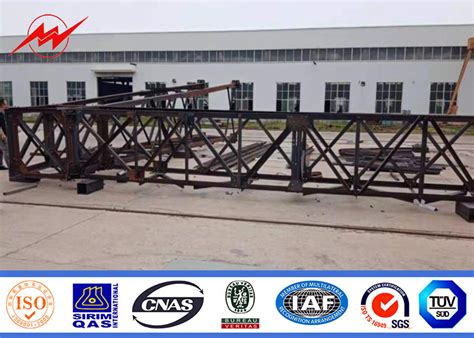 220kv Astm A123 عمود إنارة شارع مجلفن 10 م حامل ضوء الشارع