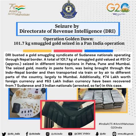 CBIC On Twitter In A Pan India Operation DRI Has Busted A Gold