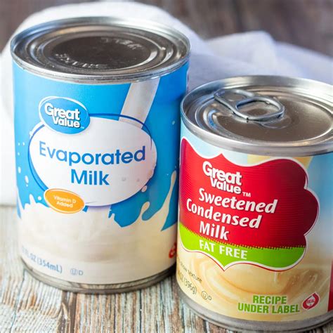 Evaporated Milk Vs Condensed Milk