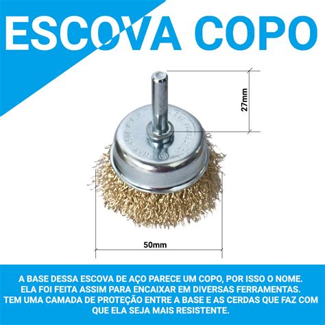 Kit Escova de Aço Circular Para Furadeira Haste 9 Peças