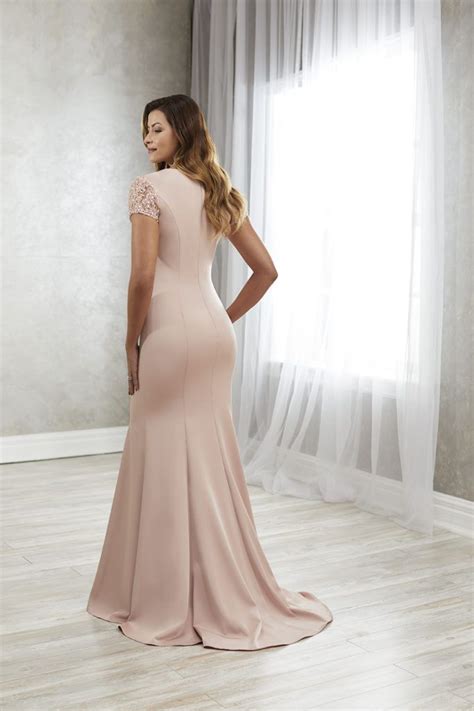 Christina Wu Elegance Embellished Plunging V Neck Trumpet Gown