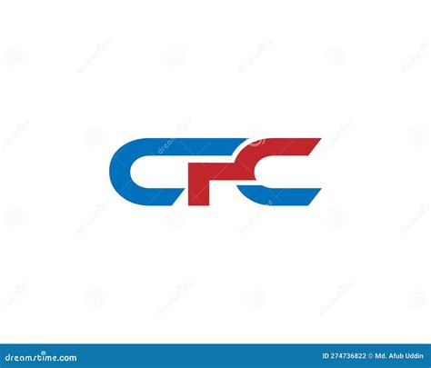 Simple Cfc Letter Logo Icon Design Stock Vector Illustration Of