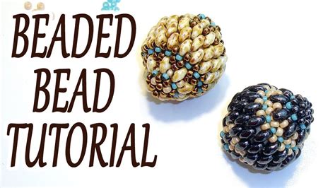 Beaded Bead Tutorial How To Make A Beaded Bead Miniduo Beaded Bead