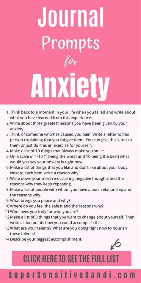 42 Simple Journal Prompts For Anxiety Artofit