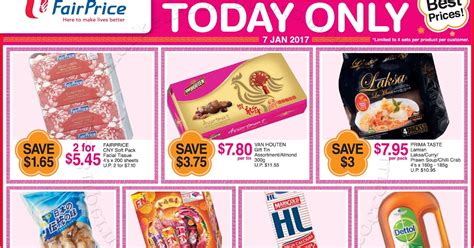 Ntuc Fairprice Today Only Promotion 07 January 2017 ~ Supermarket Promotions