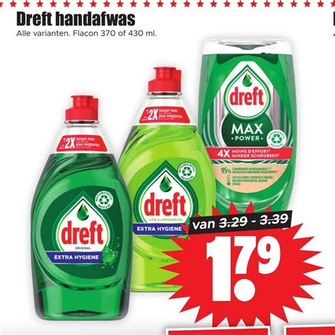 Dreft Handafwas Alle Varianten Flacon Of Ml Aanbieding Bij Dirk