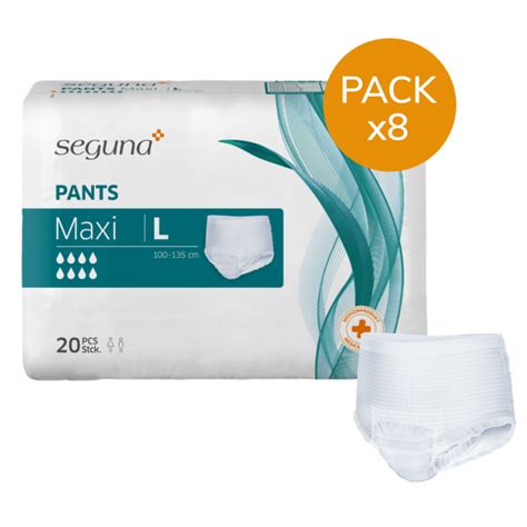 Seguna Pants L Maxi Pack De 8 Sachets Slip Absorbant Pants