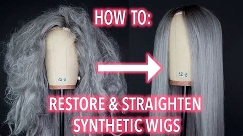 How To Restore And Straighten A Synthetic Wig Youtube