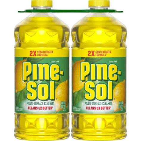 Pine Sol 2x Concentrated Multi Surface Cleaner Lemon Scent 60 Fl Oz