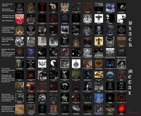 Intro To Black Metal Chart Snagged Off Of Mu Rblackmetal