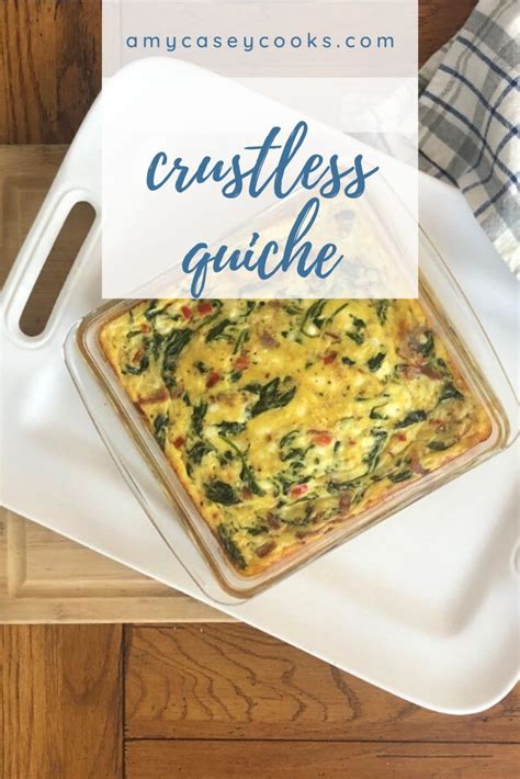 Crustless Spinach And Bacon Quiche Squares Recept