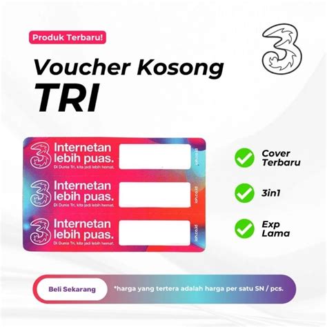 Jual Voucher Kosong Tri Zero Bahan Inject Per Sn Sumatra Jawa Papua