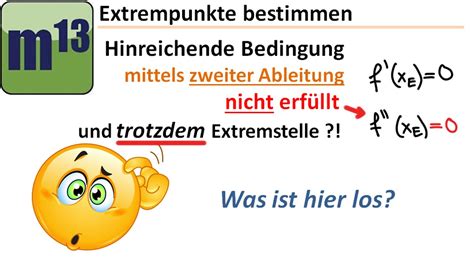 Extrempunkte Bestimmen Was Ist Wenn Das Hinreichende Kriterium