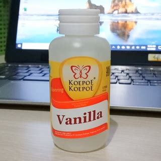 Jual VANILLA CAIR KOEPOE VANILI KUPU KUPU VANILA PERISA PASTA FLAVORING