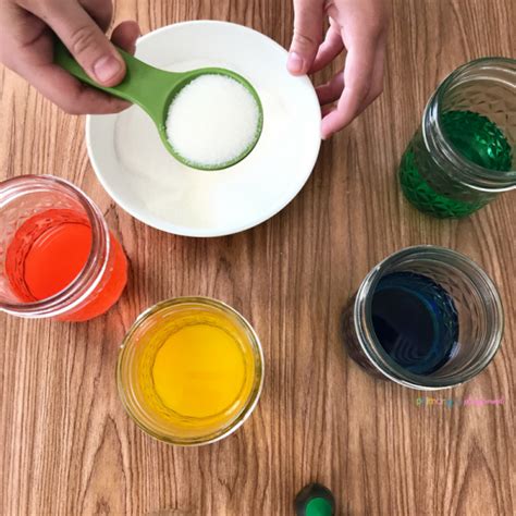 Rainbow In A Jar Science Experiment - Primary Playground