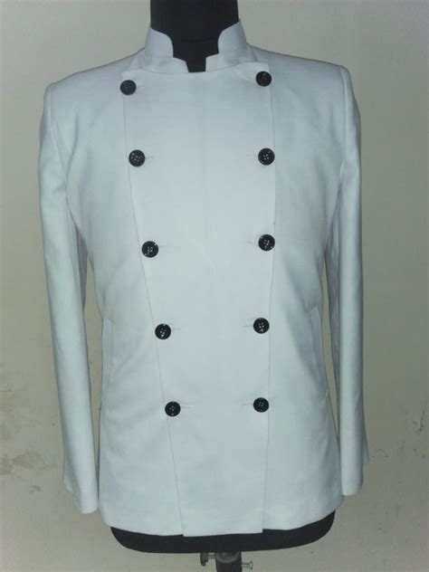 Poly Cotton White Hotel Chef Coats For Hotels Restaurants Chefs