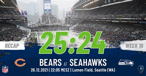 Recap Regular Season 2021 Week 16 Bears Seahawks German Sea Hawkers Ev