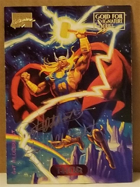 Marvel Masterpieces Gold Foil Signature Series Thor