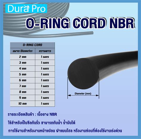 O Ring Cord Nbr Mm Duraprothai