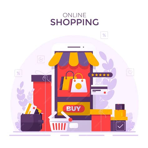 Мобильный телефон представляет собой магазин перед магазином. покупки ...