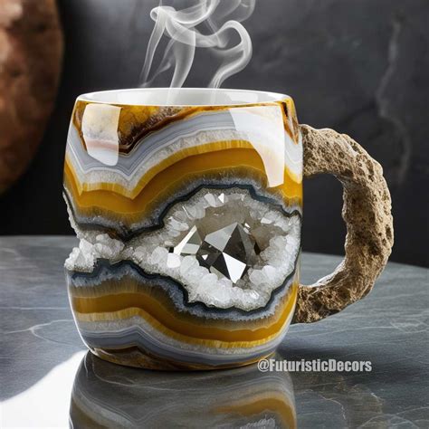 Mineral Crystal Mugs Sip In Style With Natures Elegance