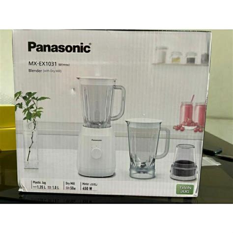 Ready Stock Panasonic Twin Jug Blender With Dry Mill 450W 1L MX