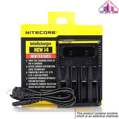 Nitecore Intellicharger New I4 Charger 4 Slot The Vape Town