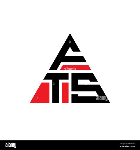 Fts Triangle Letter Logo Design With Triangle Shape Fts Triangle Logo